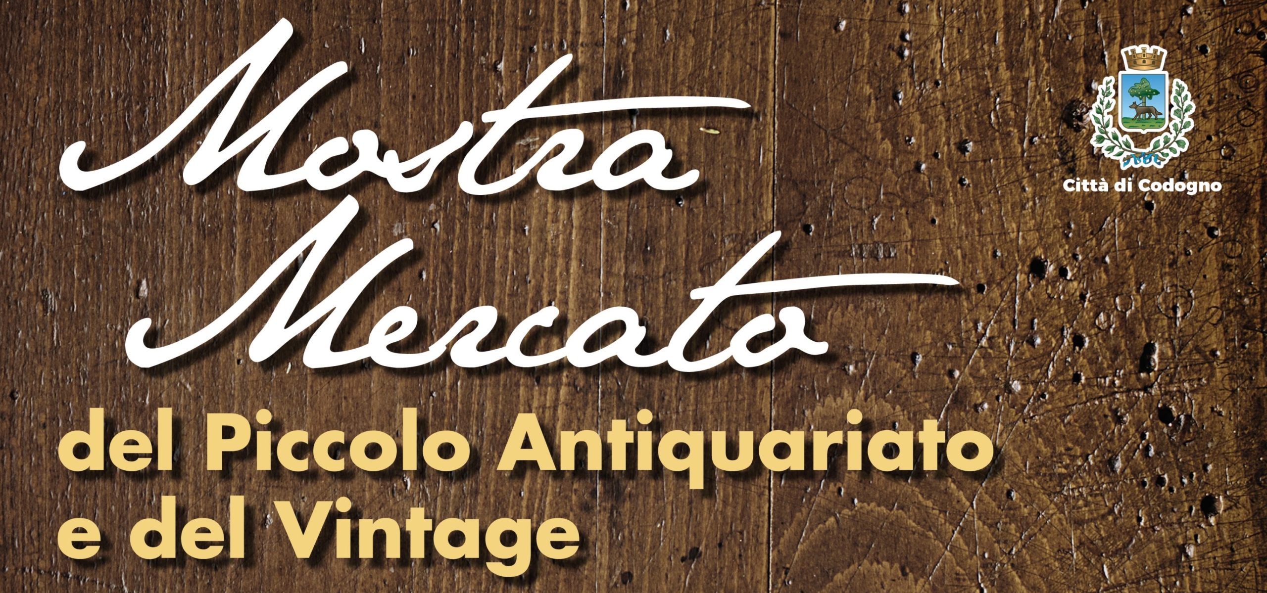Banner per la Mostra mercato del piccolo antiquariato e del vintage