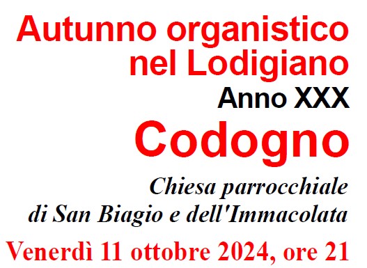 Banner Autunno organistico nel Lodigiano