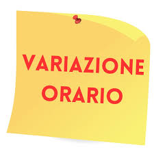 Variazione orario