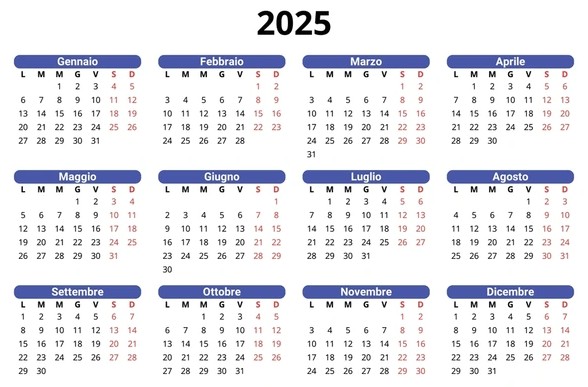 Calendario 2025