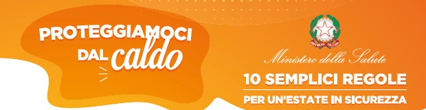 Banner Ministero della Salute regole calore estivo