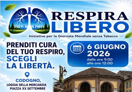 Banner Respira libero giornata mondiale senza tabacco