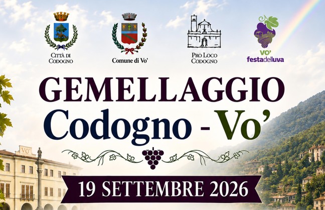 Banner Gemellaggio Codogno-Vò 2026